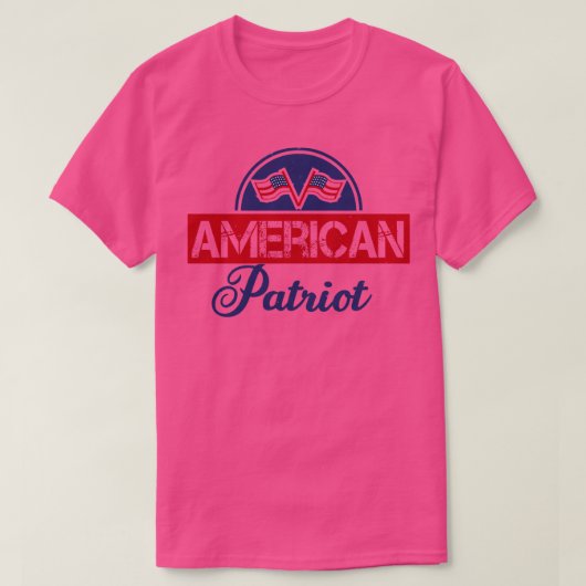 Amerikaanse patriot t-shirt (Design voorkant)