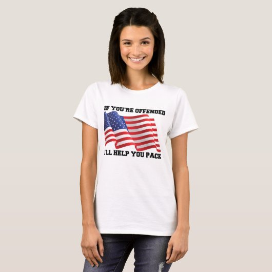 Amerikaanse patriot t-shirt (Voorkant volledig)