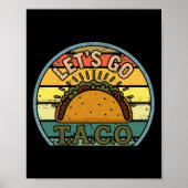 Amerikaanse Patriot T-shirt Funny Let's Go Taco Vr Poster (Voorkant)