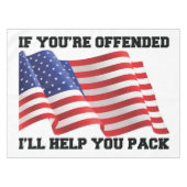 Amerikaanse patriot tafelkleed (Voorkant (Horizontaal))