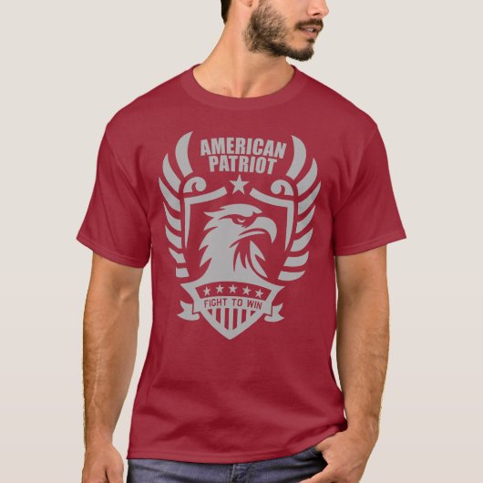 Amerikaanse Patriot Tee - Jarhead Maroon T-shirt (Voorkant)