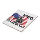 Amerikaanse patriot tegeltje (Zijkant)