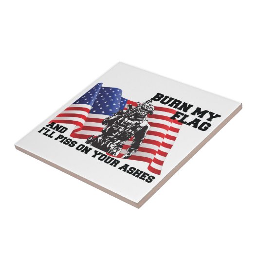 Amerikaanse patriot tegeltje (Zijkant)