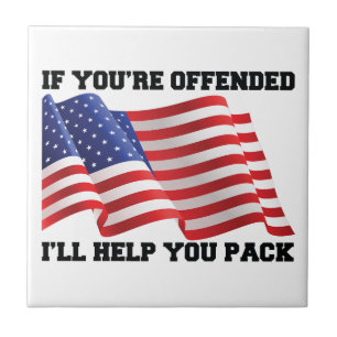 Amerikaanse patriot  tegeltje