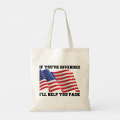 Amerikaanse patriot tote bag (Achterkant)