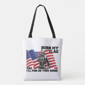 Amerikaanse patriot tote bag (Achterkant)