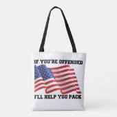 Amerikaanse patriot tote bag (Achterkant)