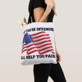 Amerikaanse patriot tote bag (Dichtbij)