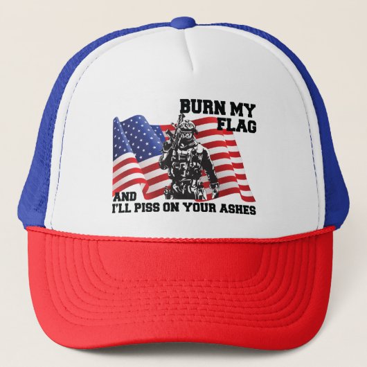 Amerikaanse patriot trucker pet (Voorkant)