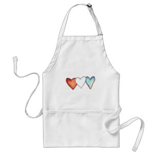 Amerikaanse patriot USA Pride Hearts Apron Standaard Schort