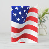 Amerikaanse patriot Vlag juli 4e Uitnodigingen (Staand voorkant)