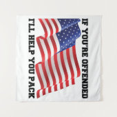 Amerikaanse patriot wandkleed (Voorkant (horizontaal))