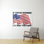 Amerikaanse patriot wandkleed (In situ)