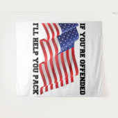 Amerikaanse patriot wandkleed (Voorkant (horizontaal))