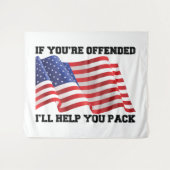 Amerikaanse patriot wandkleed (Voorkant (horizontaal))