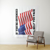 Amerikaanse patriot wandkleed (In situ)