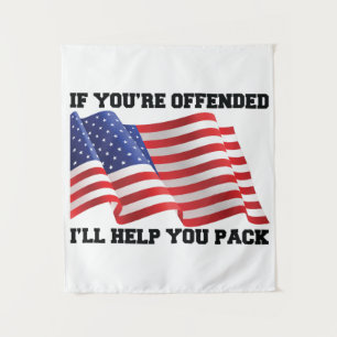 Amerikaanse patriot wandkleed