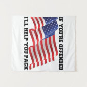 Amerikaanse patriot wandkleed (Voorkant (horizontaal))