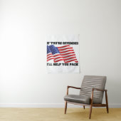 Amerikaanse patriot wandkleed (In situ)