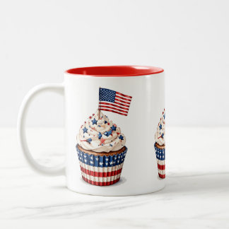 Amerikaanse Patriotische 250e 4 juli viering Tweekleurige Koffiemok