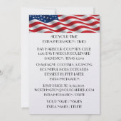 Amerikaanse Patriotische Deco Uitnodiging (Achterkant)