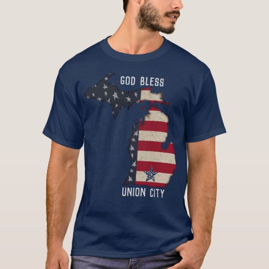 AMERIKAANSE PATRIOTISCHE MICHIGAN | UW THUIS T-SHIRT (Voorkant)