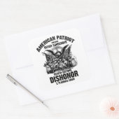 Amerikaanse Patriots 3 Vierkante Sticker (Envelop)