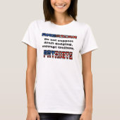AMERIKAANSE PATRIOTS ondersteunen geen verraders. T-shirt (Voorkant)