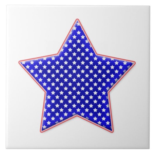 Amerikaanse patriotster tegeltje (Voorkant)