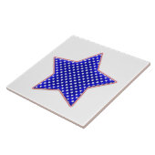 Amerikaanse patriotster tegeltje (Zijkant)