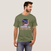 Amerikaanse Patriott - Moedige Onafhankelijkheidsd T-shirt (Voorkant volledig)