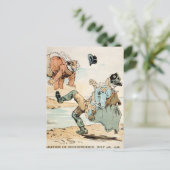 Amerikaanse patriotten die de Britten uitschopten Briefkaart (Staand voorkant)