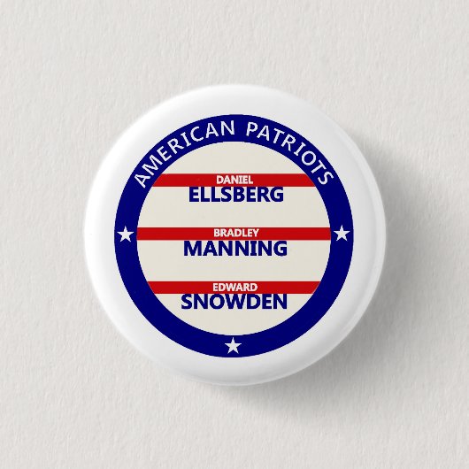 Amerikaanse patriotten ronde button 3,2 cm (Voorkant)
