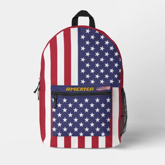 Amerikaanse patriotten, rugzak, Amerikaanse vlag / Bedrukte Rugzak (Voorkant)