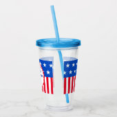 Amerikaanse patriottische 1776 acryl drinkbeker (Links)