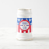 Amerikaanse patriottische 1776 bierpul (Center)