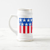 Amerikaanse patriottische 1776 bierpul (Links)