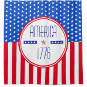 Amerikaanse patriottische 1776 douchegordijn (Voorkant)
