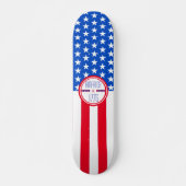Amerikaanse patriottische 1776 persoonlijk skateboard (Voorkant)