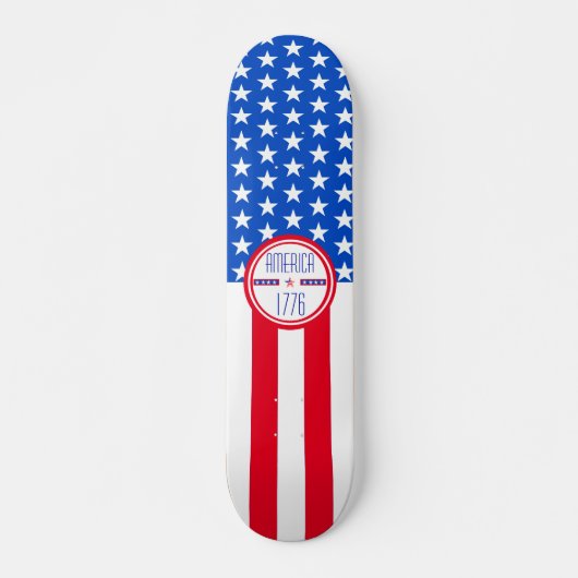 Amerikaanse patriottische 1776 persoonlijk skateboard (Voorkant)