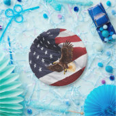 Amerikaanse patriottische adelaar papieren bordje (Feest)