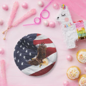 Amerikaanse patriottische adelaar papieren bordje (Feest)
