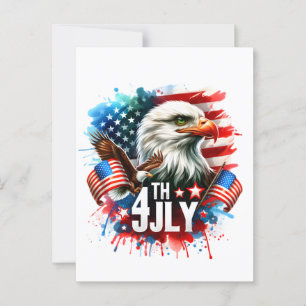 Amerikaanse Patriottische Adelaar Sublimatie-61905 Briefkaart