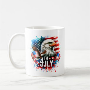 Amerikaanse Patriottische Adelaar Sublimatie-61905 Koffiemok