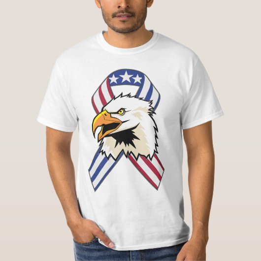 Amerikaanse patriottische adelvlag t-shirt (Voorkant)