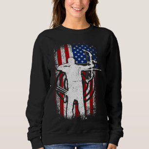 Amerikaanse patriottische Amerikaanse vlag 4 juli Trui