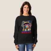 Amerikaanse patriottische Bald Eagle Merica Trui (Voorkant volledig)