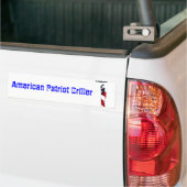 Amerikaanse Patriottische Boorder Bumpersticker (Op Truck)