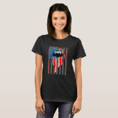 Amerikaanse patriottische brave balsy nation Moder T-shirt (Voorkant volledig)