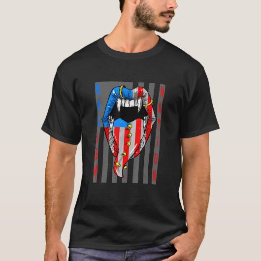 Amerikaanse patriottische brave balsy nation Moder T-shirt (Voorkant)